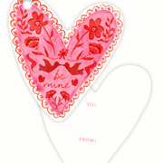 Be Mine Heart Gift Tag