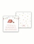 Camping Birthday Tags or Stickers