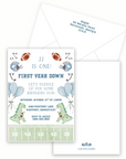 Dinosaur Football Semi-Custom Invitation