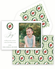 Poinsettia Medallion Holiday Card