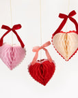 Honeycomb Heart Decorations