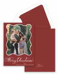Merry Christmas Red Holiday Card