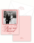 Merry and Married Holiday Card