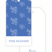 Blue and White Lace Gift Tags