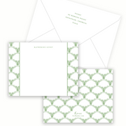 Delphinium Scalloped Stationery