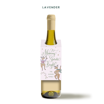 Making Spirits Bright Wine Tags