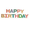 Bright Happy Birthday Sewn Garland