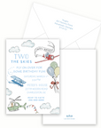 Airplane Semi-Custom Invitation