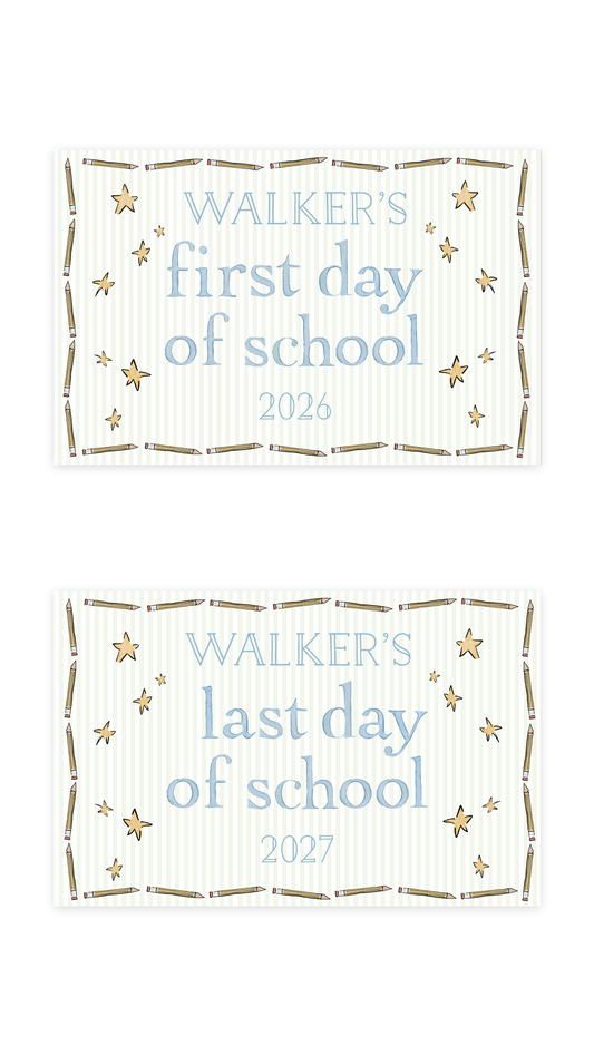Stars and Stripes Back to School Sign