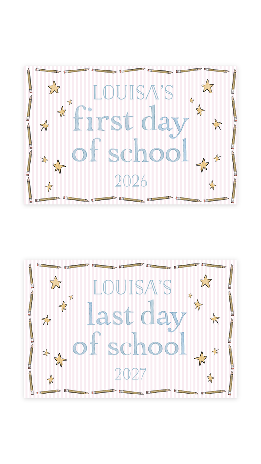 Stars and Stripes Back to School Sign
