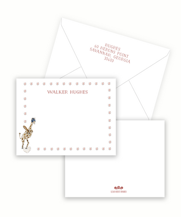 Baseball Semi-Custom Stationery