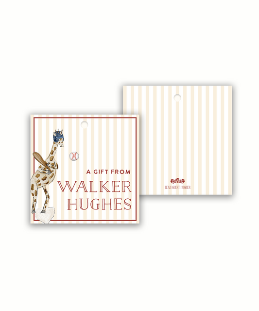 Baseball Birthday Tags or Stickers