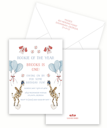 Baseball Semi-Custom Invitation
