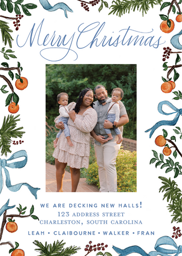 Blue Ribbon Orange Card