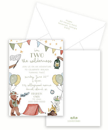 Camping Semi-Custom Invitation