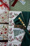 Scarlet Garden and Stars Wrapping Paper Set