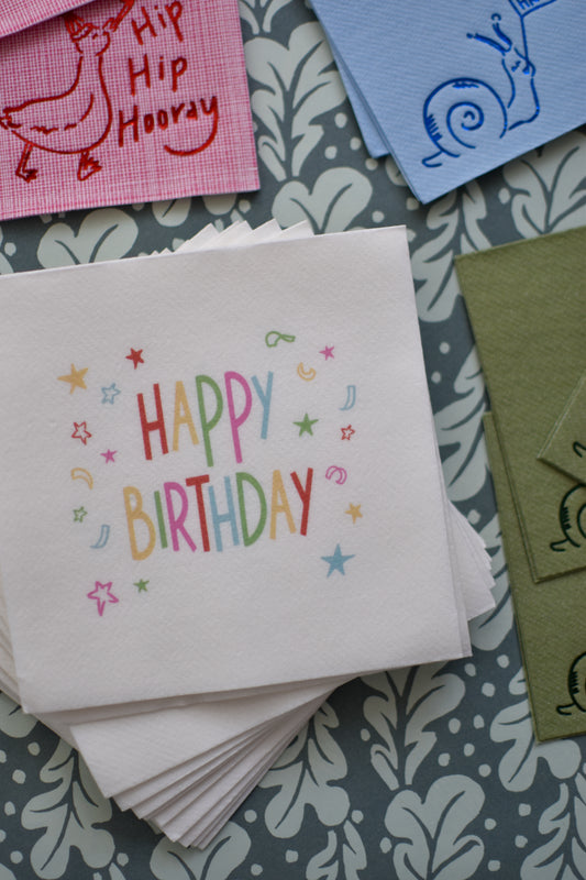 Happy Birthday Napkins