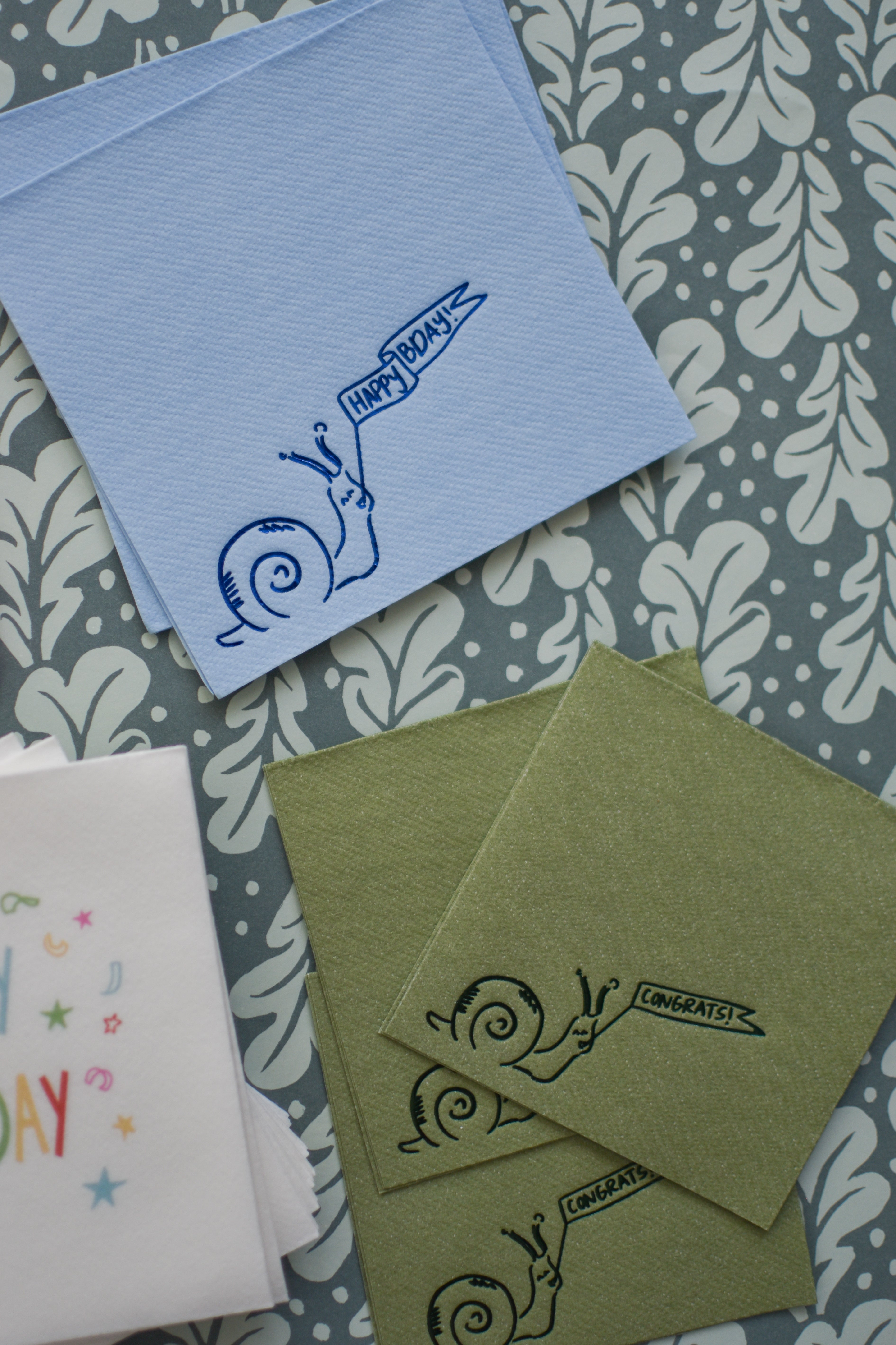 Birthday Snail Napkins