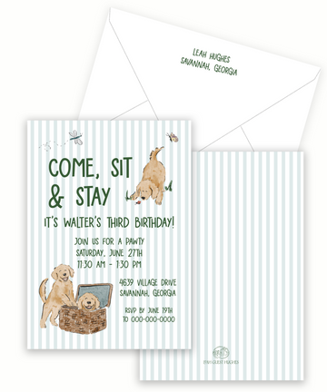 Dog Pawty Semi-Custom Invitation