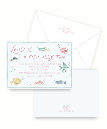 Fish Semi-Custom Invitation