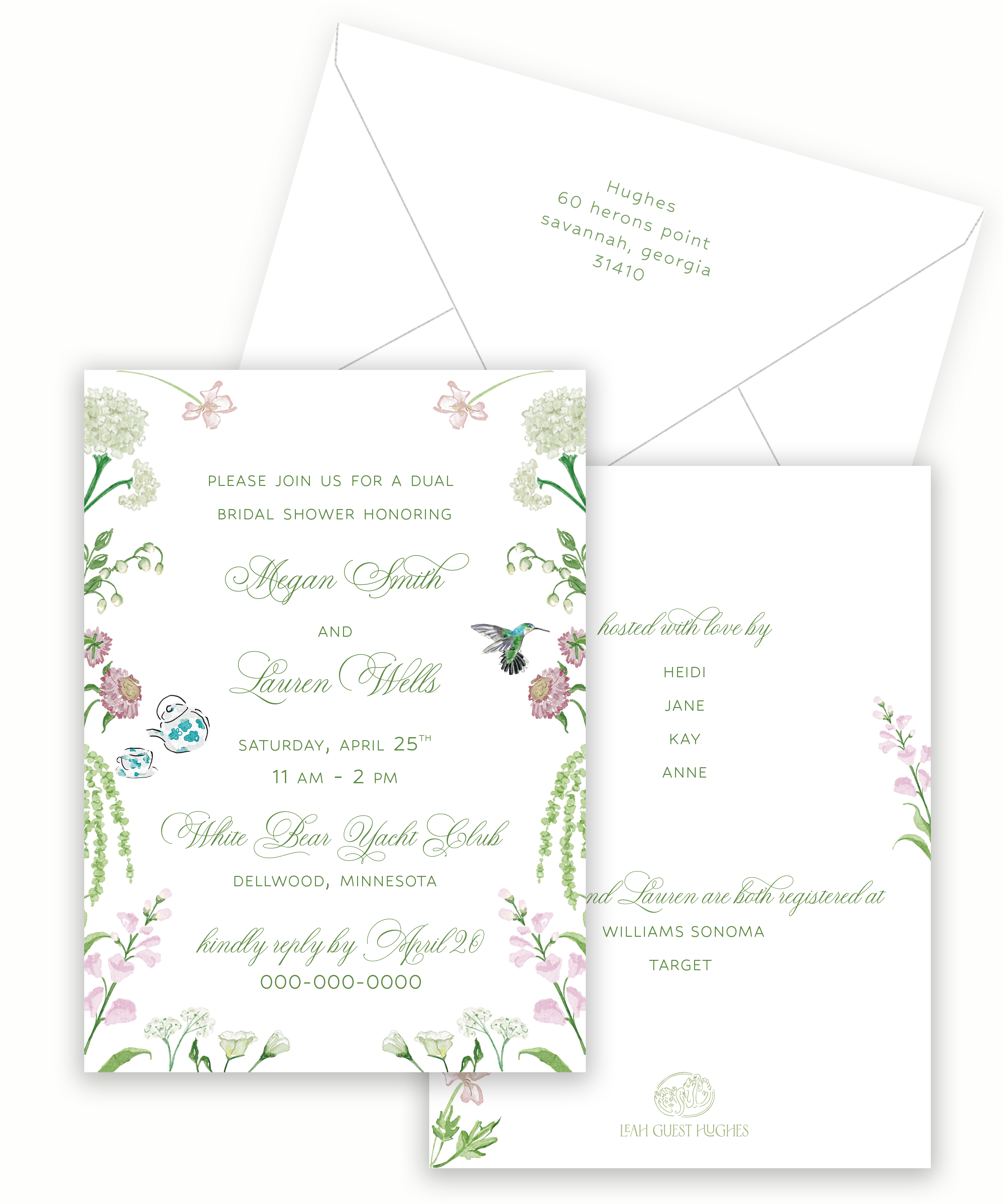 Floral Bridal Shower Semi-Custom Invitation