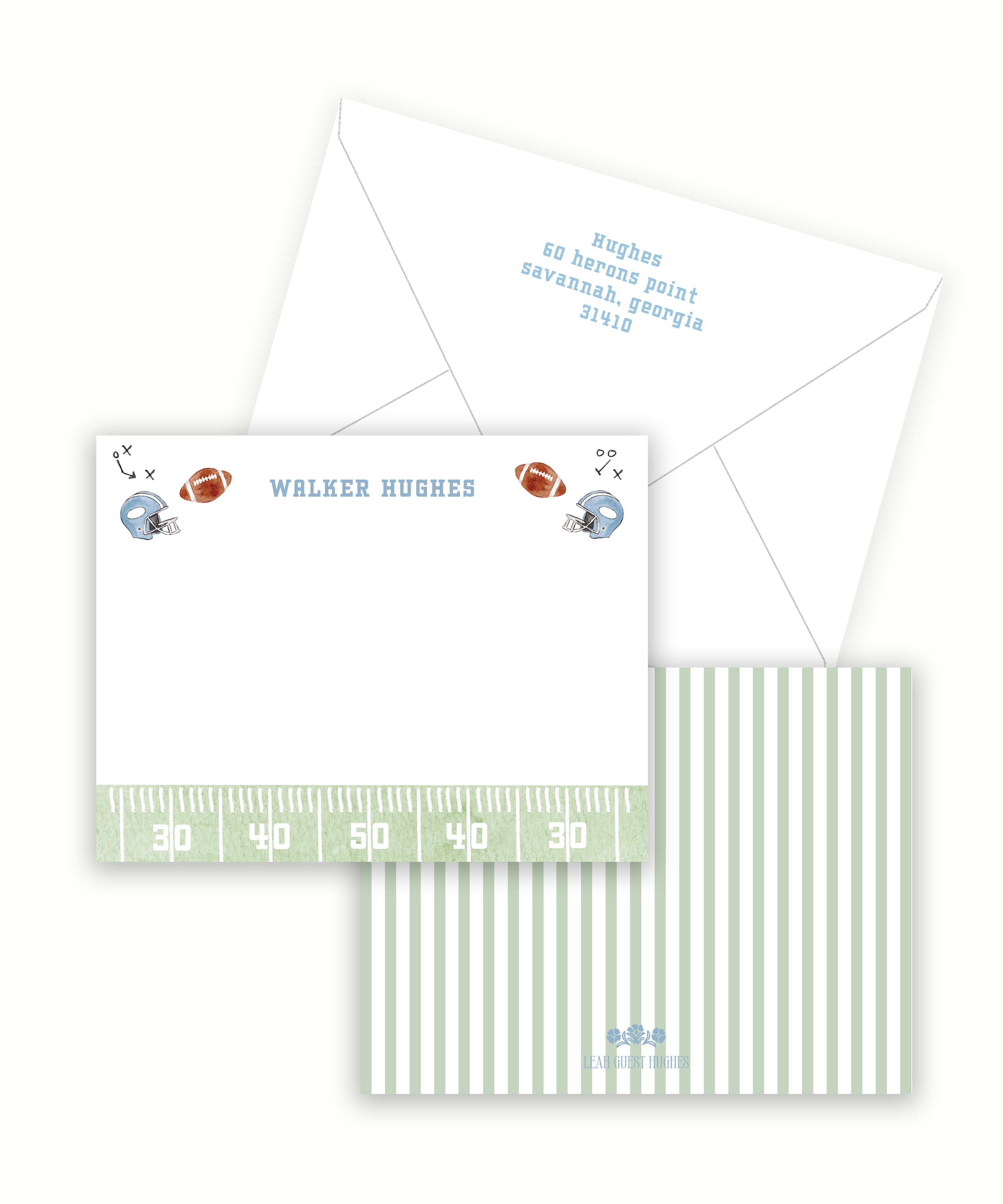 Dino Football Semi-Custom Stationery