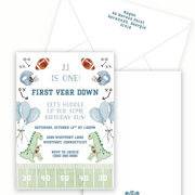 Dinosaur Football Semi-Custom Invitation