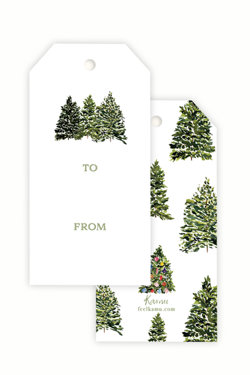 Christmas Tree Gift Tags