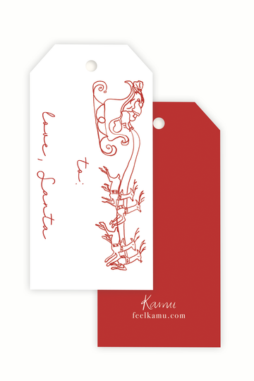 Santa's Sleigh Gift Tags