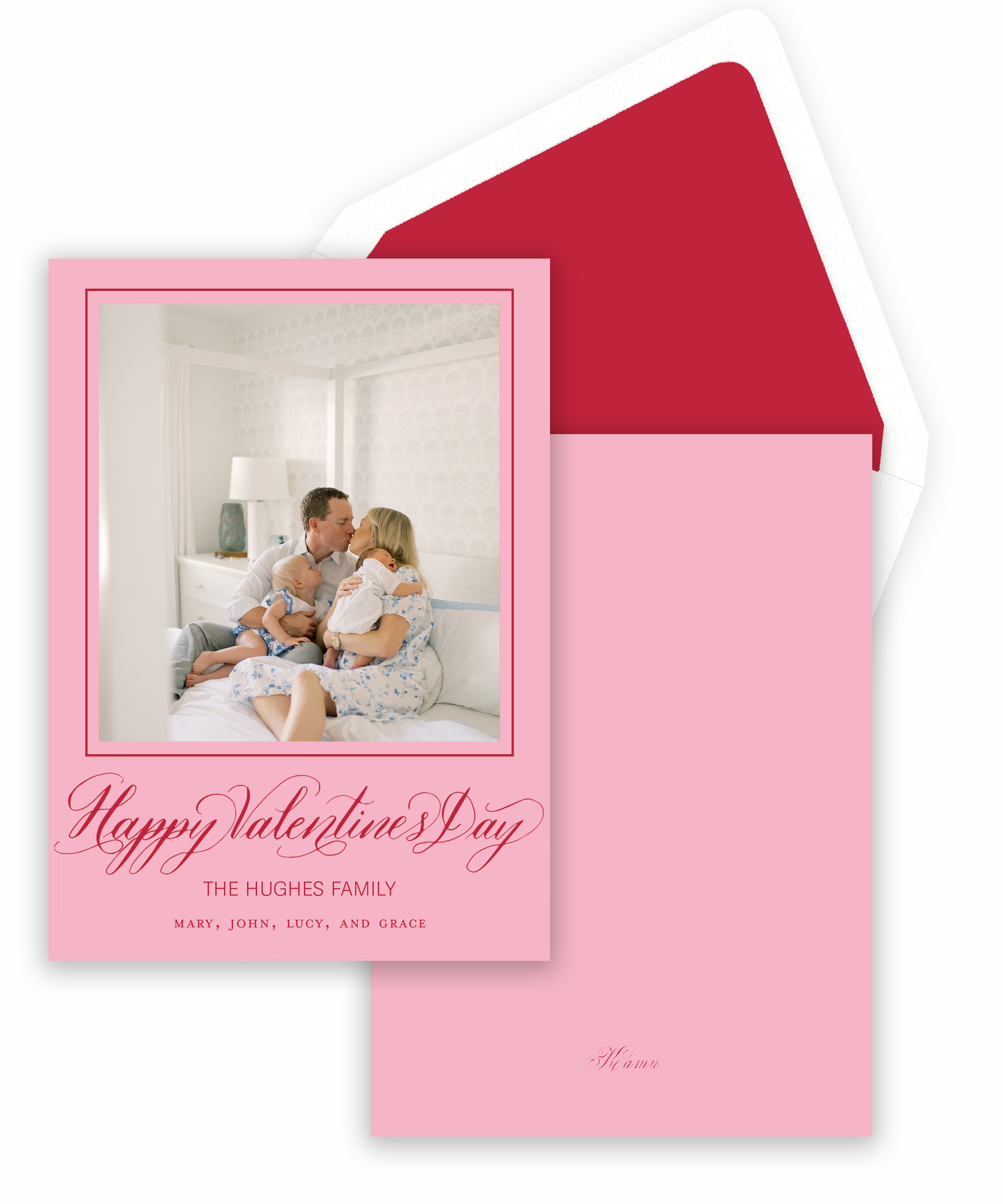 Happy Valentine's Day Calligraphy Card