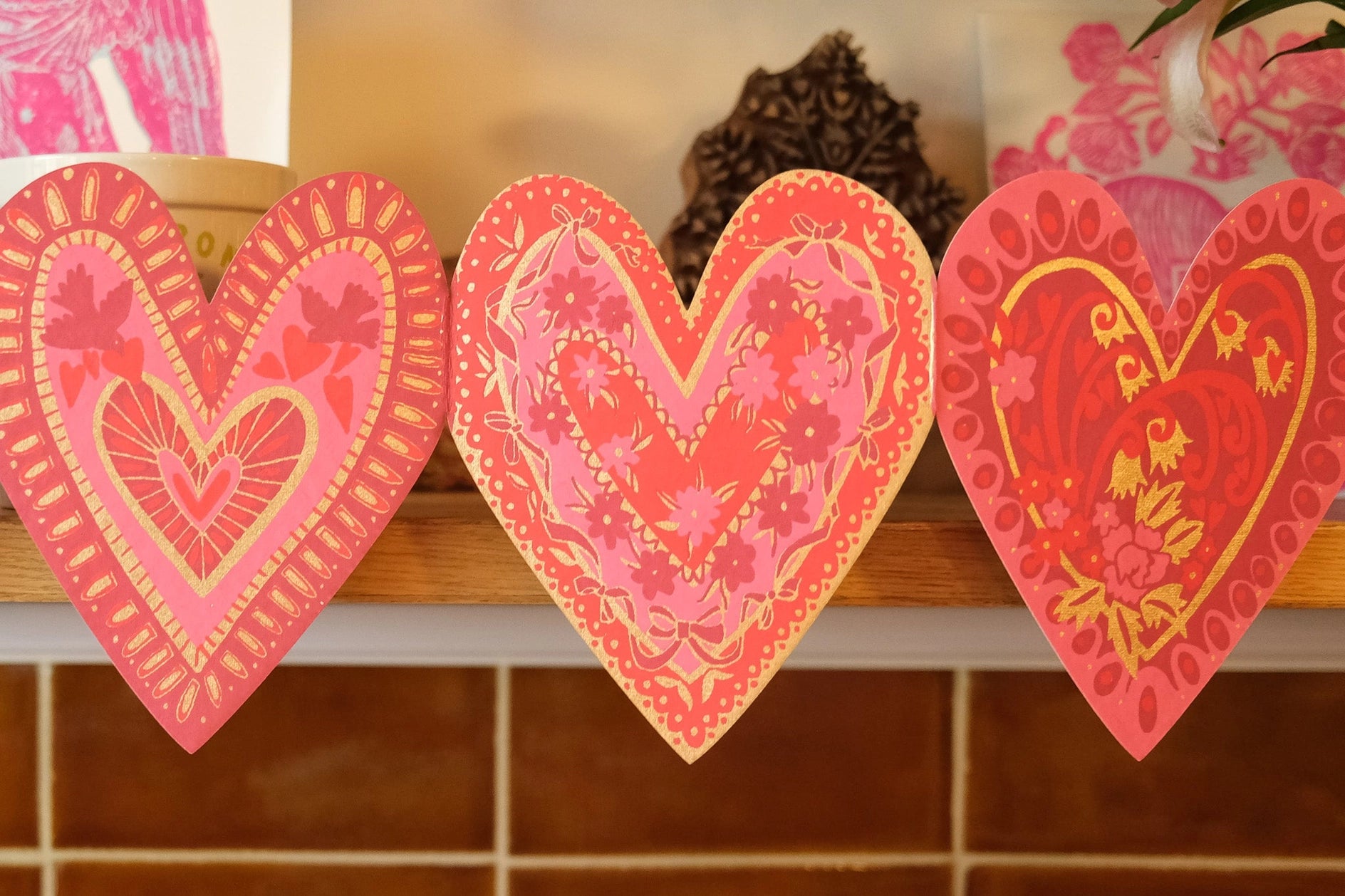 Valentine's Day Paper Garland