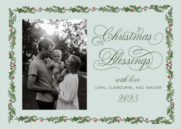 Holly Border Card