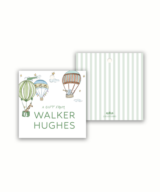 Hot Air Balloon Tags or Stickers