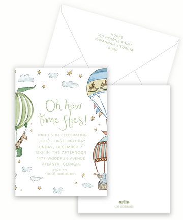Hot Air Balloon Semi-Custom Invitation