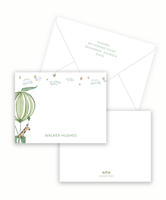 Hot Air Balloon Semi-Custom Stationery