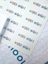 Blue Colorful Sticker Labels