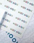 Blue Colorful Sticker Labels