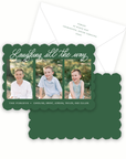 Laughing All the Way Holiday Card