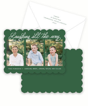 Laughing All the Way Holiday Card