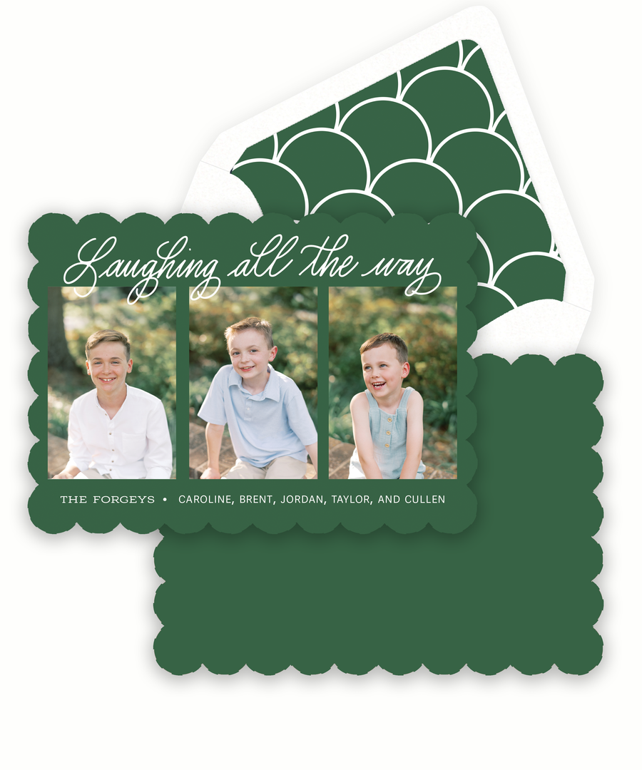 Laughing All the Way Holiday Card