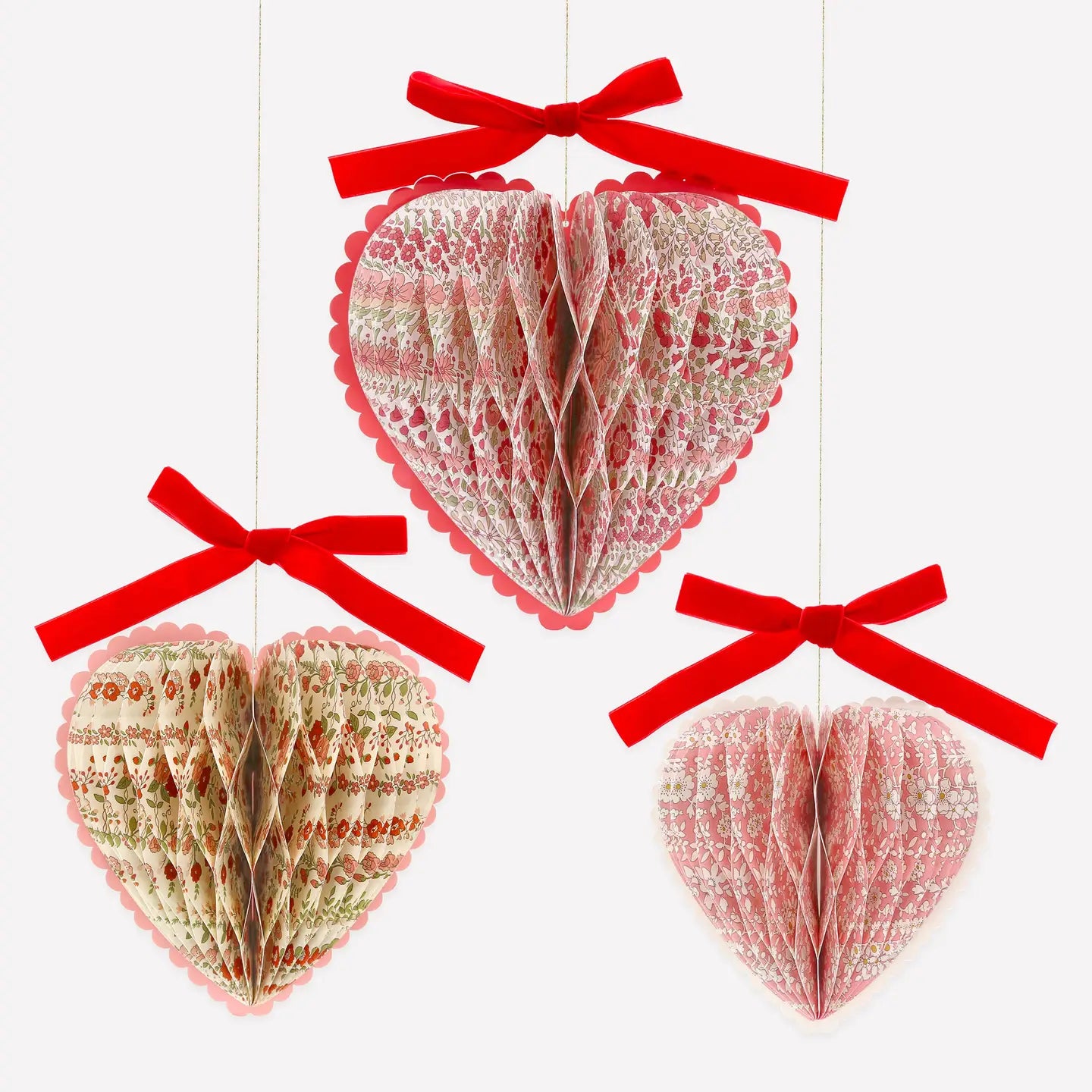 Honeycomb Heart Decorations