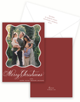 Merry Christmas Red Holiday Card