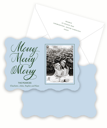 Merry Merry Merry Holiday Card
