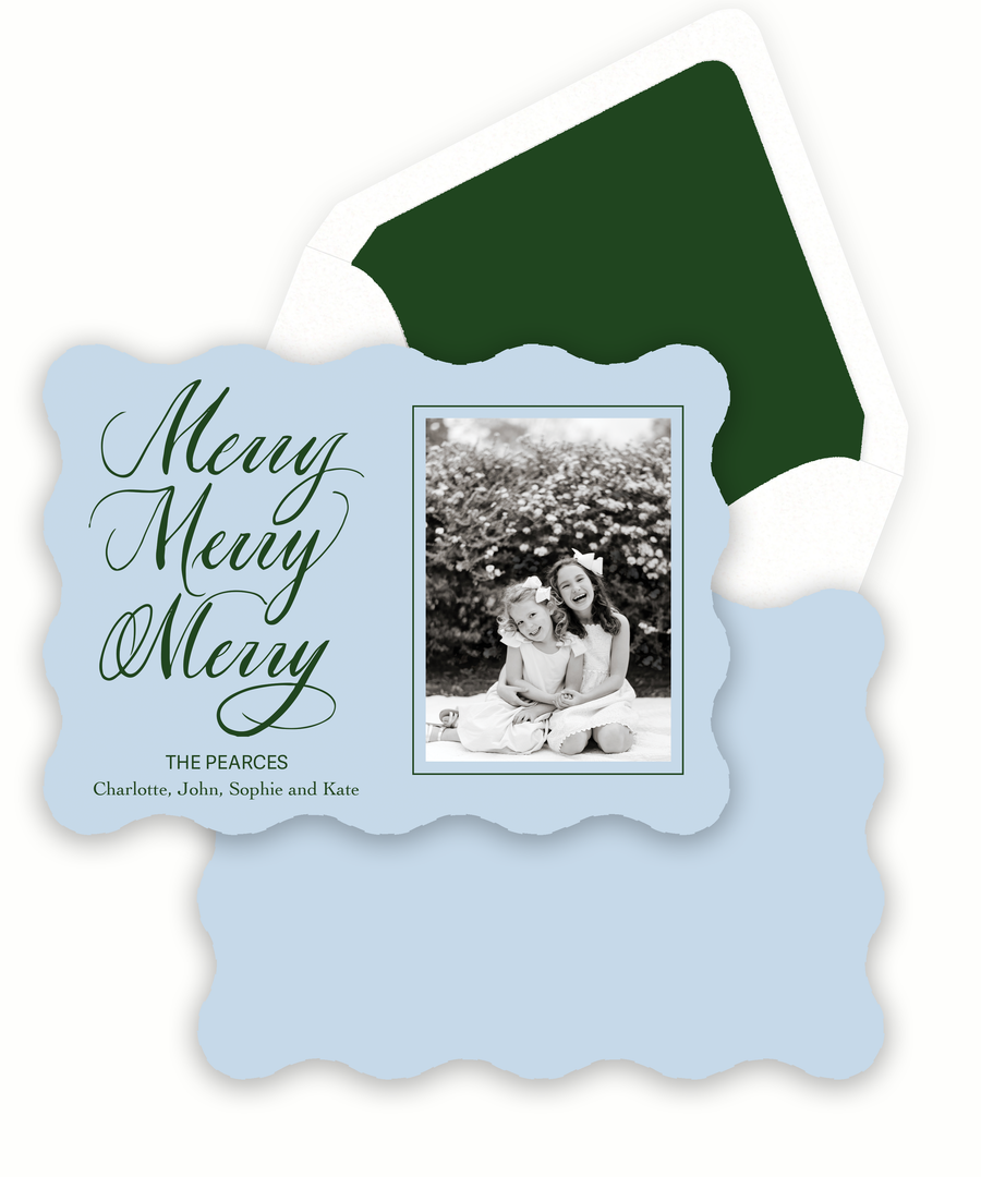 Merry Merry Merry Holiday Card