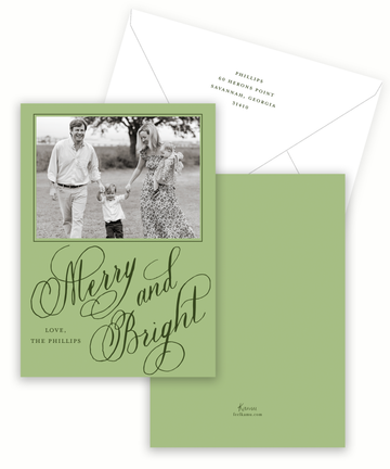 Merry and Bright Holiday Card