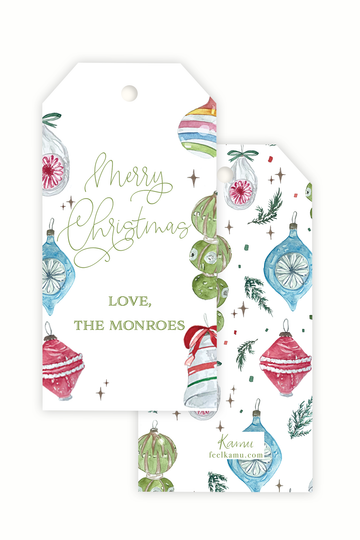 Vintage Ornament Gift Tags