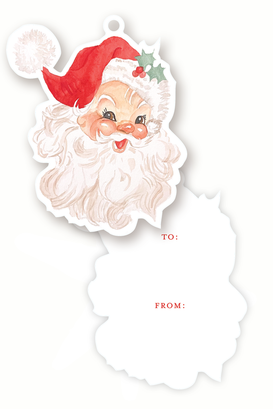 Santa Shaped Tags