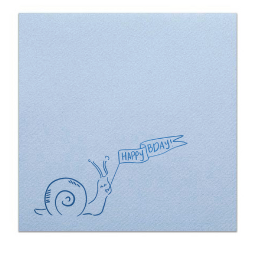 Birthday Snail Napkins