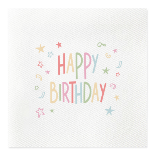 Happy Birthday Napkins