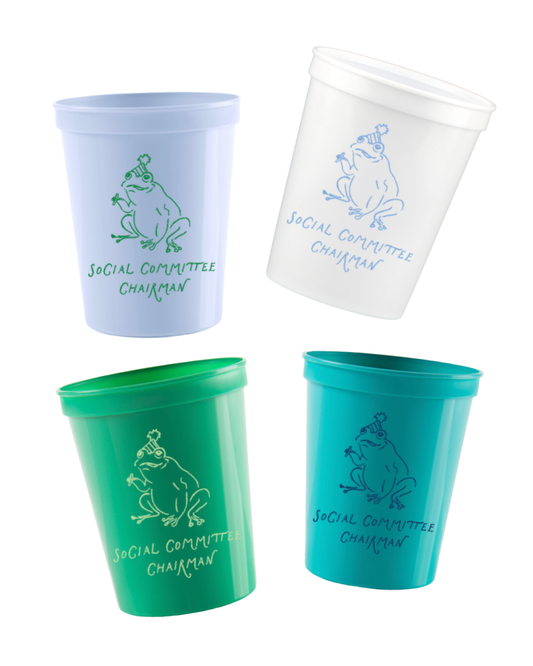 Social Club Committee Party Cups